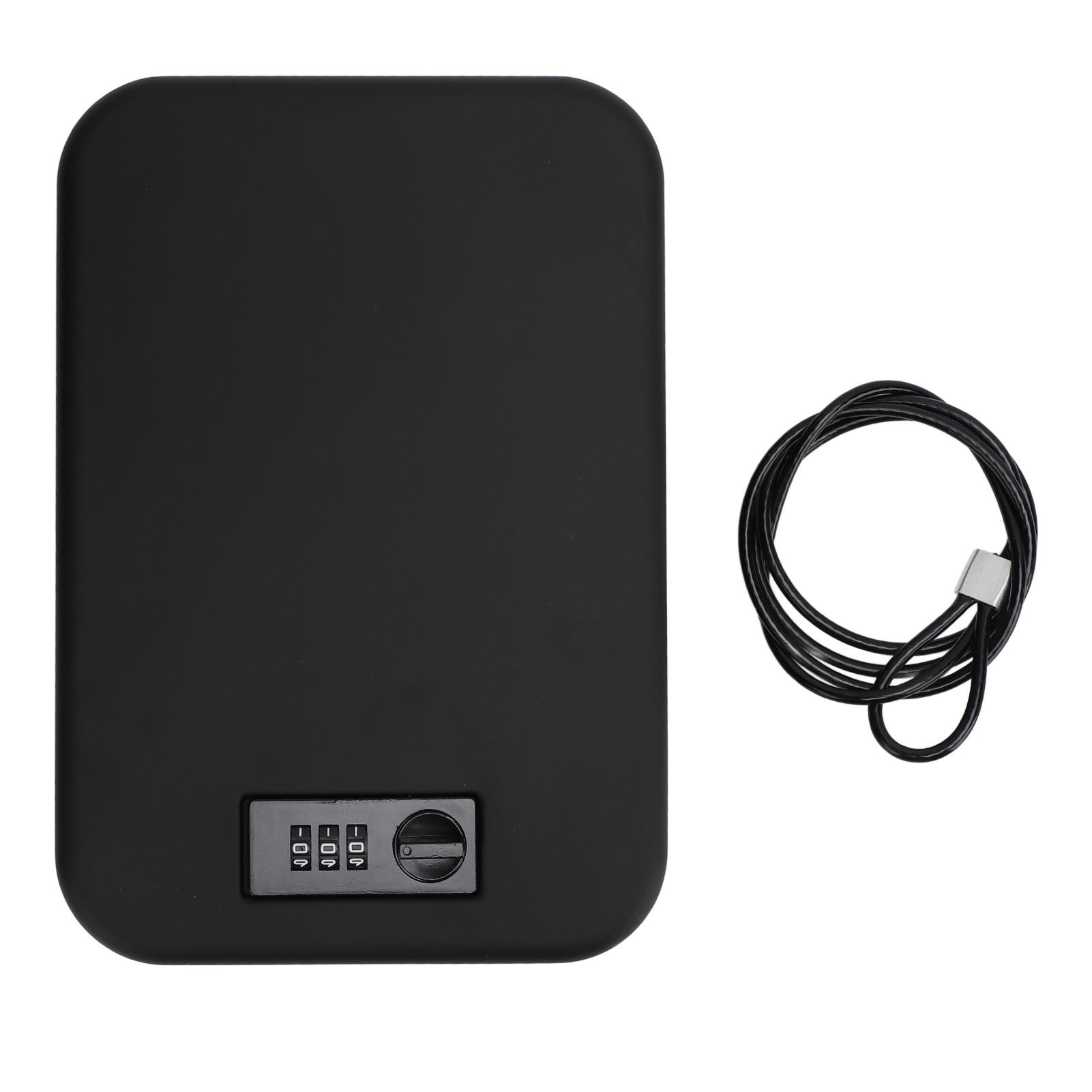 Портативный сейф, высокопрочный, небольшой, стальной, с кодовым замком для прикроватного столика